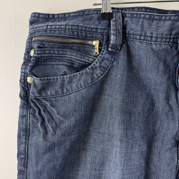 Coogi Jeans Mens 42x35 Blue Baggy Denim Embroidered Pockets Hip Hop Rap Y2K - Picture 5 of 16